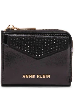 Outlet Anne Klein 2 Piece Envelope Flap Curved Wallet With Rhinestones