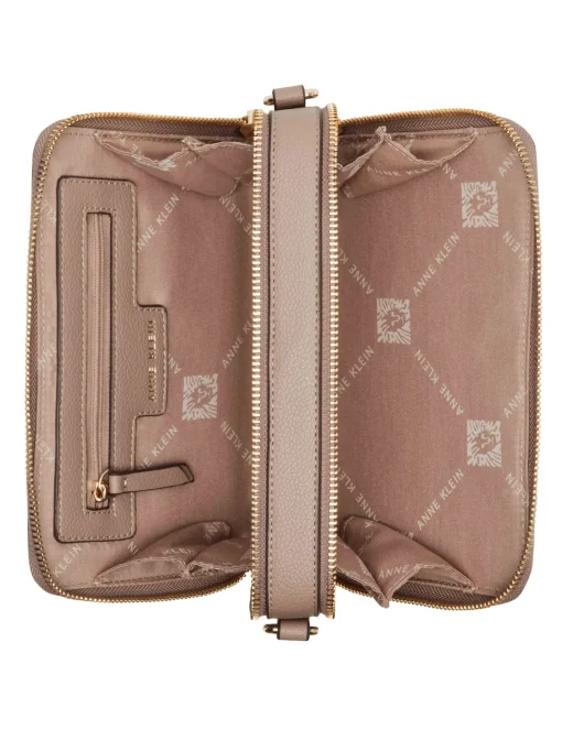 Hot Anne Klein 3 Piece Gift Set With Double Zip Camera Crossbody
