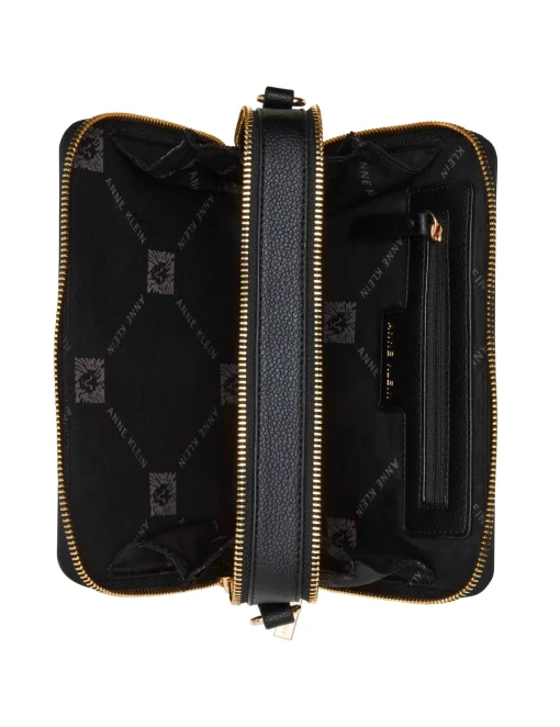 Shop Anne Klein 3 Piece Gift Set With Double Zip Camera Crossbody