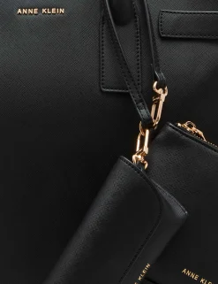 Store Anne Klein 3 Piece Work Tote Gift Set Black