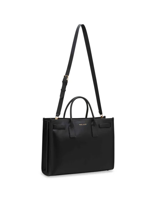 Store Anne Klein 3 Piece Work Tote Gift Set Black