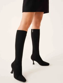 Flash Sale Anne Klein Pillar Boot BLACK KNIT