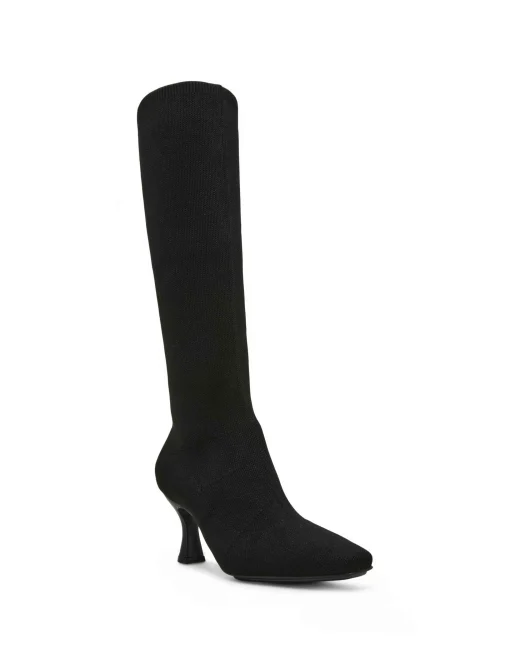Flash Sale Anne Klein Pillar Boot BLACK KNIT