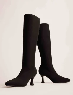Flash Sale Anne Klein Pillar Boot BLACK KNIT