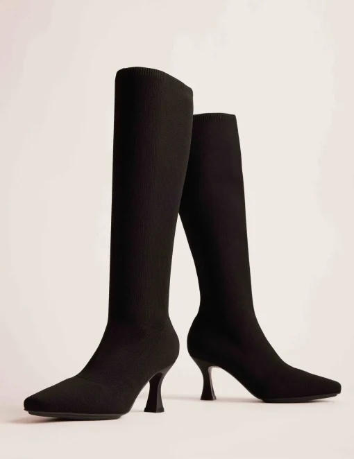 Flash Sale Anne Klein Pillar Boot BLACK KNIT