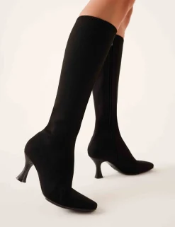 Flash Sale Anne Klein Pillar Boot BLACK KNIT