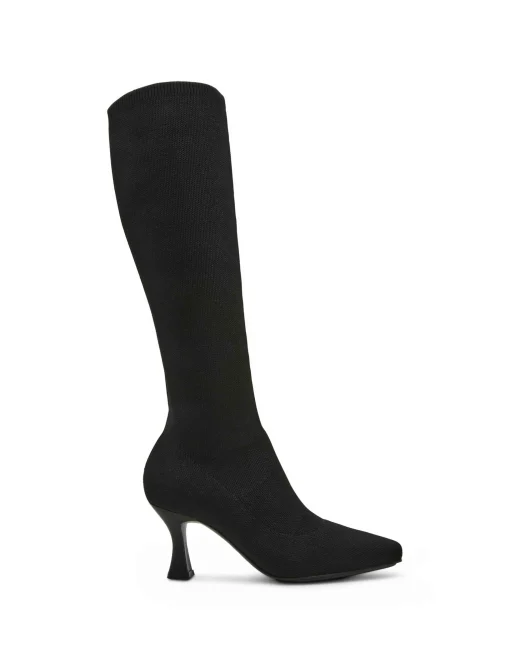 Flash Sale Anne Klein Pillar Boot BLACK KNIT