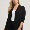 Best Anne Klein Plus Size Two Pocket Malibu Cardigan Anne Black