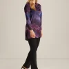 Online Anne Klein Popover Blouse Deep Plum Multi