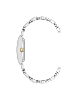Online Anne Klein Premium Crystal Accented Grooved Link Bracelet Watch