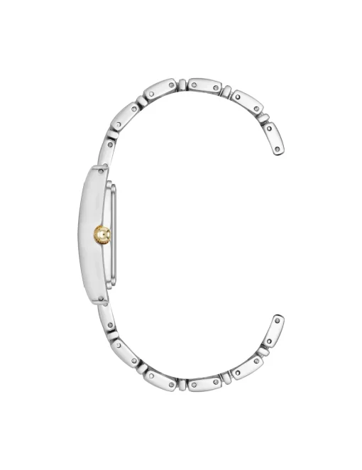 Online Anne Klein Premium Crystal Accented Grooved Link Bracelet Watch