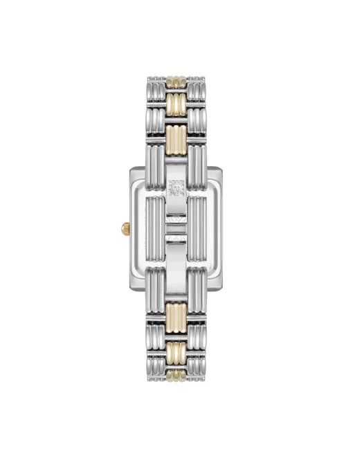Online Anne Klein Premium Crystal Accented Grooved Link Bracelet Watch