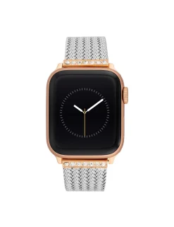 Hot Anne Klein Premium Crystals Mesh Band For Apple Watch®
