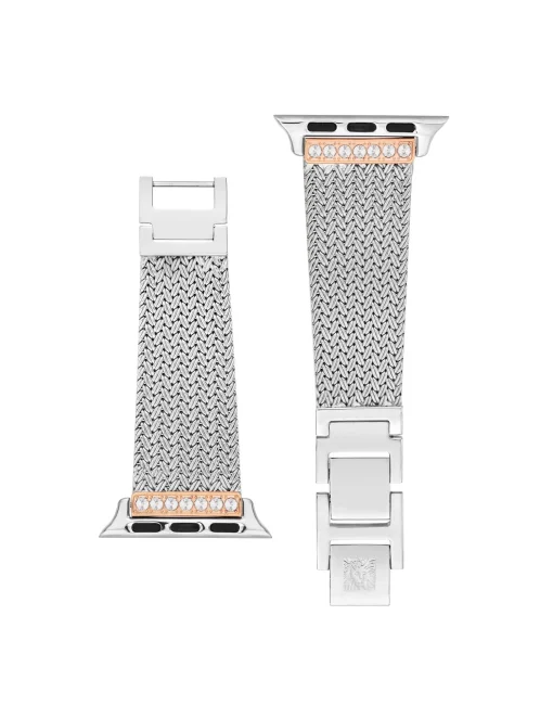Hot Anne Klein Premium Crystals Mesh Band For Apple Watch®