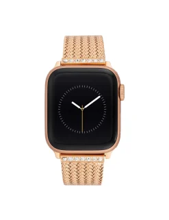 Hot Anne Klein Premium Crystals Mesh Band For Apple Watch®