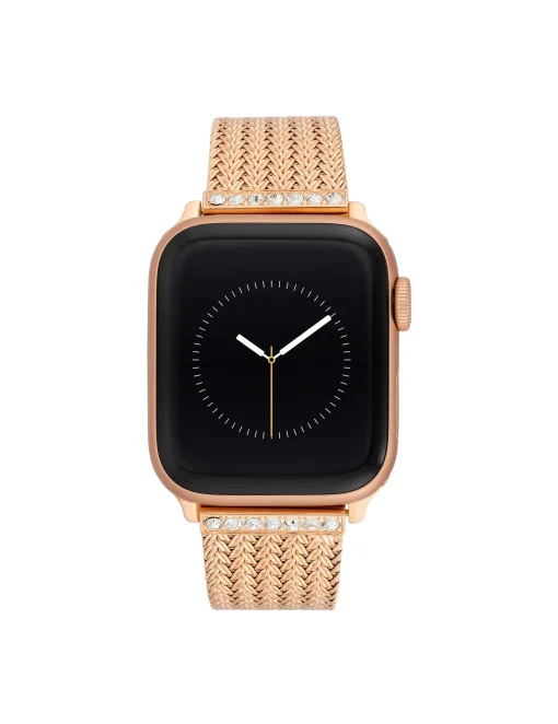 Hot Anne Klein Premium Crystals Mesh Band For Apple Watch®