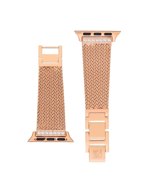 Hot Anne Klein Premium Crystals Mesh Band For Apple Watch®