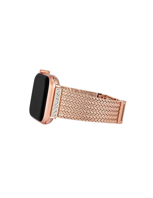 Hot Anne Klein Premium Crystals Mesh Band For Apple Watch®