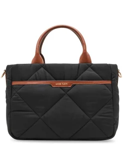 Best Sale Anne Klein Quilted Nylon Satchel And Pouch