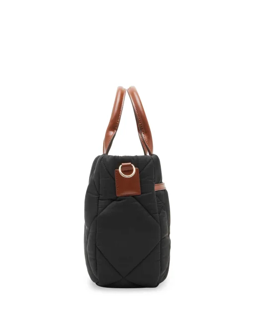 Best Sale Anne Klein Quilted Nylon Satchel And Pouch