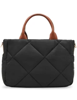 Best Sale Anne Klein Quilted Nylon Satchel And Pouch