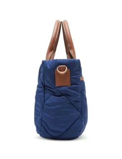 New Anne Klein Quilted Nylon Satchel With Pouch And Coin Case