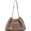 Discount Anne Klein Quilted Stitched Cinched Closure Satchel