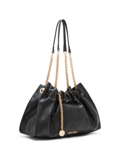 Discount Anne Klein Quilted Stitched Cinched Closure Satchel