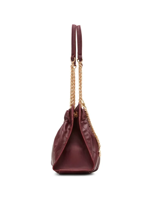 Discount Anne Klein Quilted Stitched Cinched Closure Satchel