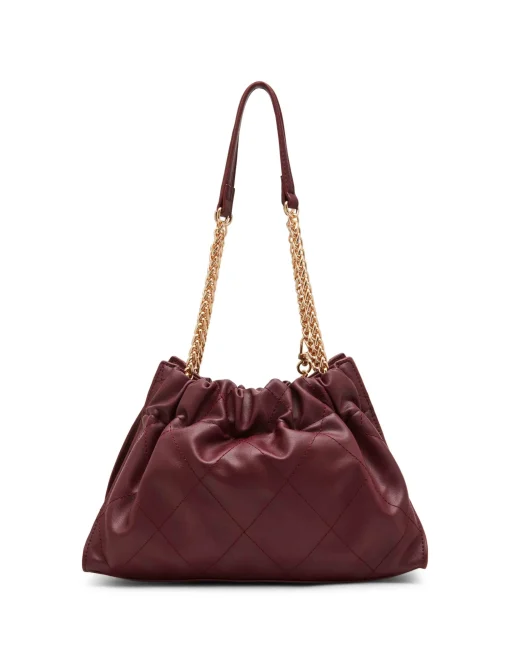 Discount Anne Klein Quilted Stitched Cinched Closure Satchel