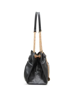 Discount Anne Klein Quilted Stitched Cinched Closure Satchel