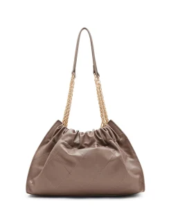 Discount Anne Klein Quilted Stitched Cinched Closure Satchel