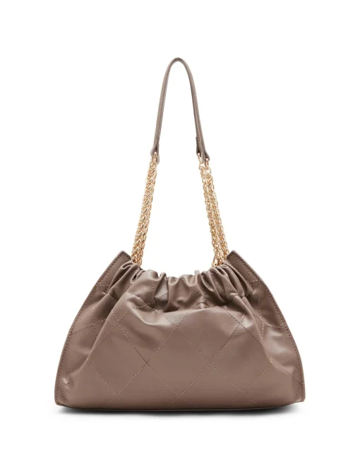 Discount Anne Klein Quilted Stitched Cinched Closure Satchel