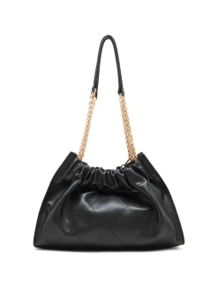 Discount Anne Klein Quilted Stitched Cinched Closure Satchel