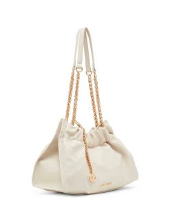 Discount Anne Klein Quilted Stitched Cinched Closure Satchel