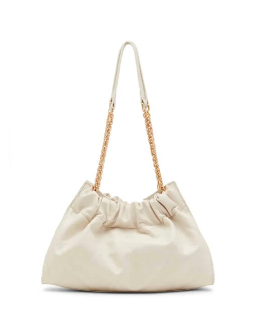 Discount Anne Klein Quilted Stitched Cinched Closure Satchel
