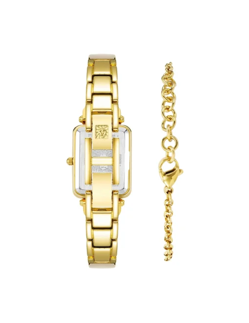 Online Anne Klein Rectangular Case Watch And Bracelet Set
