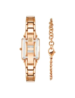 Online Anne Klein Rectangular Case Watch And Bracelet Set