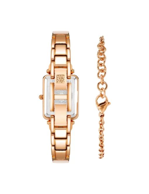 Online Anne Klein Rectangular Case Watch And Bracelet Set