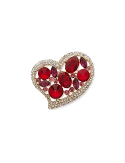 Store Anne Klein Red Heart Pin