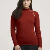Best Anne Klein Ribbed Raglan Pullover- Sale Titian Red