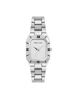 Best Anne Klein Roman Numeral Bezel Watch Silver-Tone