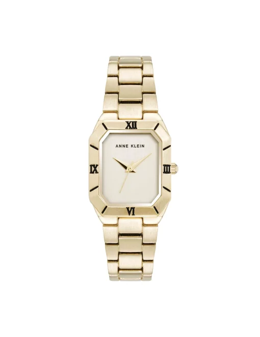 Outlet Anne Klein Roman Numeral Bezel Watch Gold-Tone