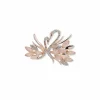 Fashion Anne Klein Rose Gold-Tone And Crystal Swan Brooch
