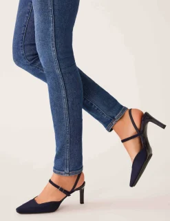 Clearance Anne Klein Rosedale Navy Stretch