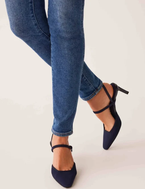 Clearance Anne Klein Rosedale Navy Stretch