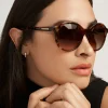 Outlet Anne Klein Round Frame Sunglasses