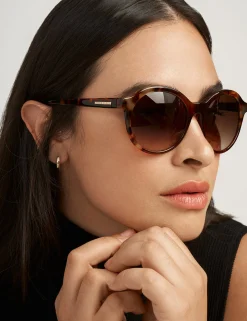 Outlet Anne Klein Round Frame Sunglasses