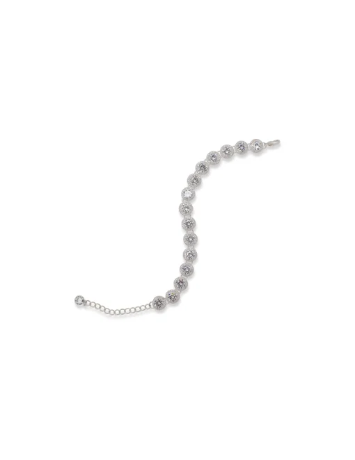 Outlet Anne Klein Round Pave Flex Bracelet