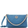 Fashion Anne Klein Ruched Crossbody With Chain Swag